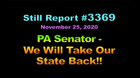 PA Senator – “We Will Take Our State Back!!”, 3369