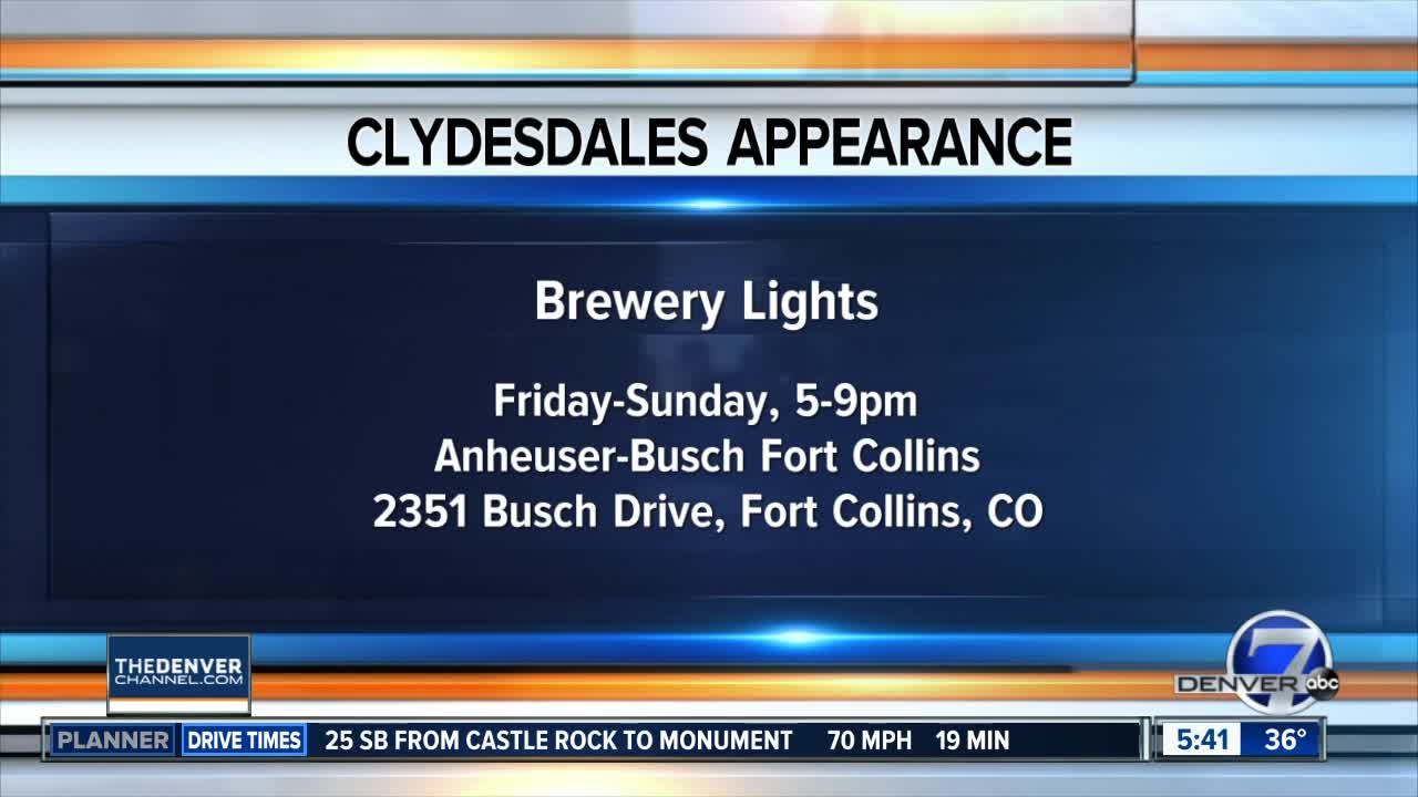 Clydesdales appearing at Ft Collins brewery