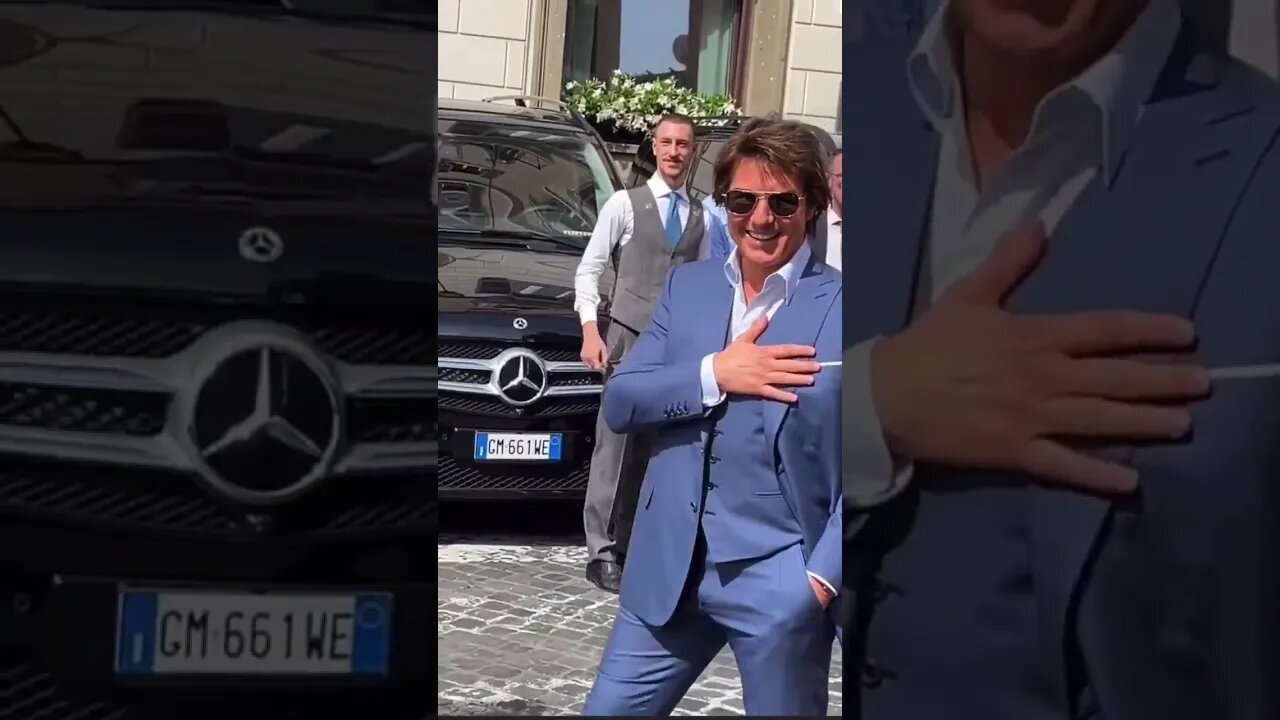 💥💥Tom cruise visits in Rome for MI dead Reckoning part 1 Premier #entertainment