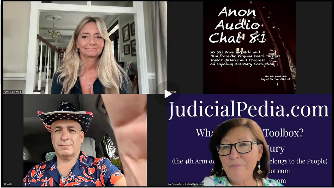 (8/8/2024) | SG Sits Down w/ Virginia Patriots Aldo, Pam, and JW - Peoples Grand Jury Audience