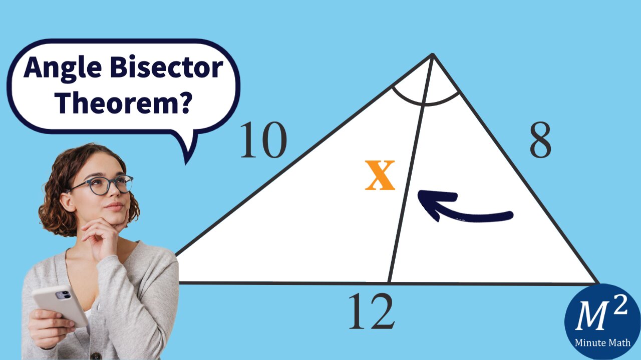 How to Use the Angle Bisector Theorem and Stewarts' Theorem with an Example | Minute Math #geometry