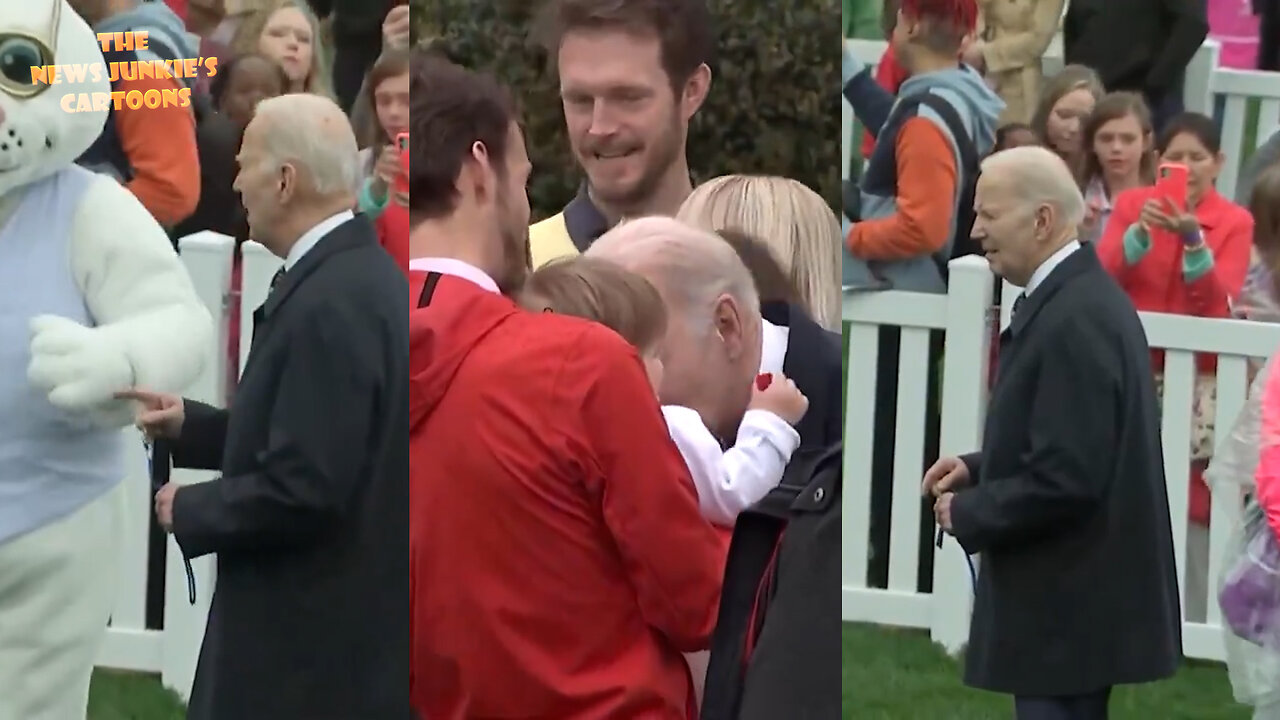 Baby sniffer Biden celebrates whatever he thinks it is: "By the way, say hello to oyster bunnies!"