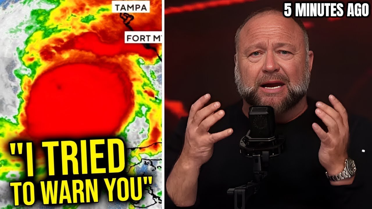 Hurricane Milton - Alex Jones Terrifying Prediction Just Came True - 10/10/24..