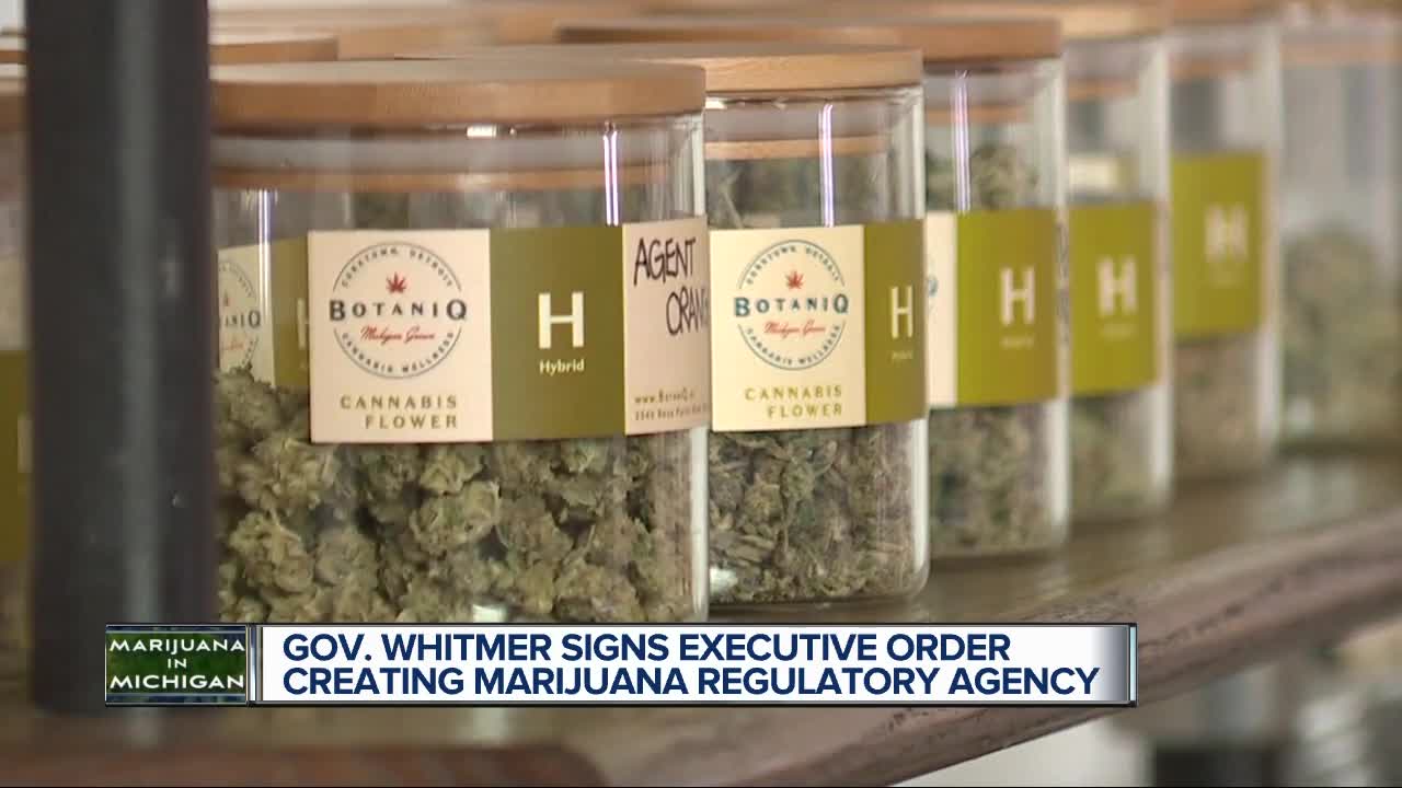 Gov. Whitmer signs executive order establishing Marijuana Regulatory Agency