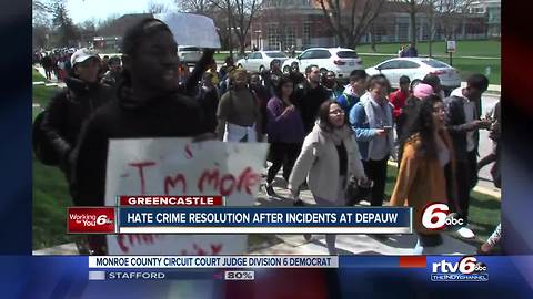 Hate crime resolution being introduced after incidents at DePauw