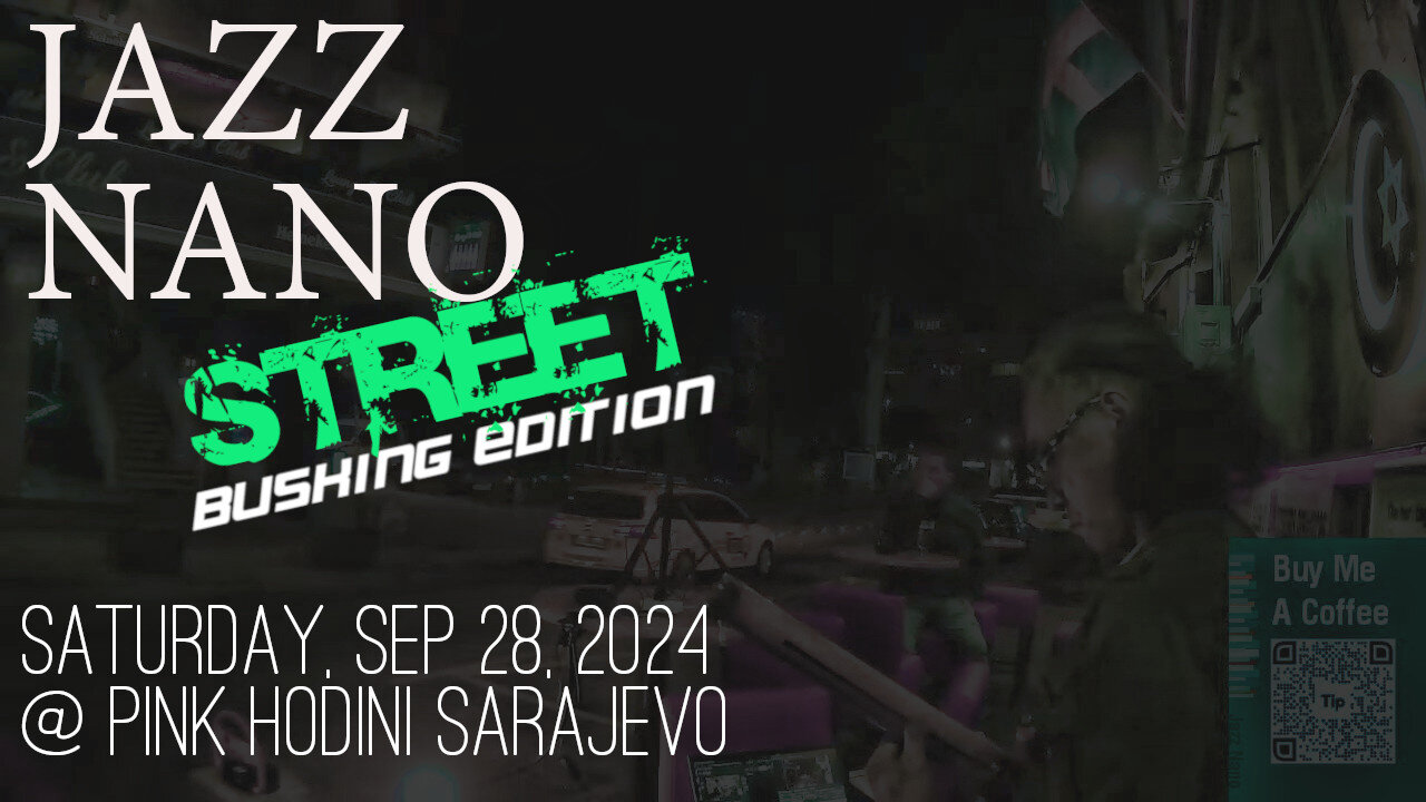 Jazz Nano after the rain street at Pink Hodini Sarajevo Weekend Jazz & More - BiH Tour 2024