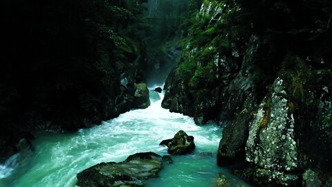 Nature sounds, waterfalls and flowing water meditation sounds, let people relax