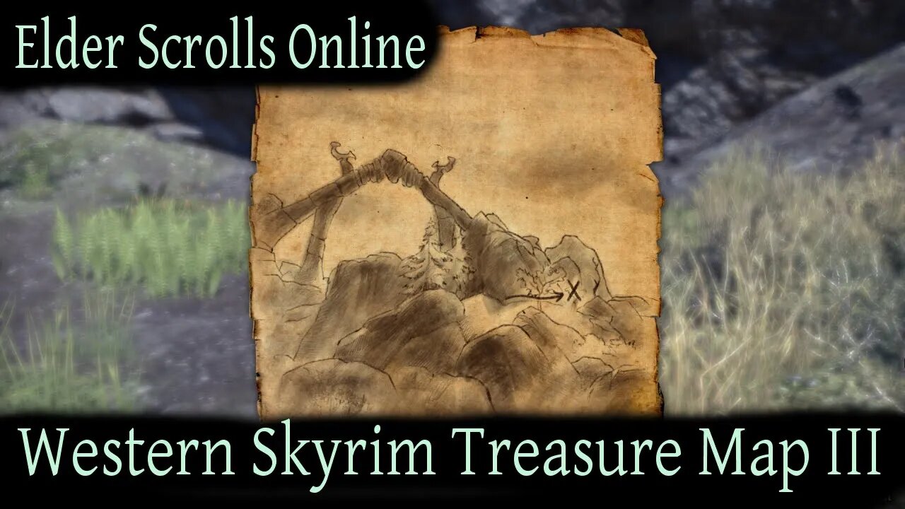 Western Skyrim Treasure Map 3 [Elder Scrolls Online] ESO