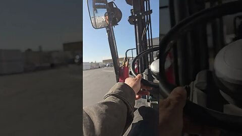 come ride on my forklift with me