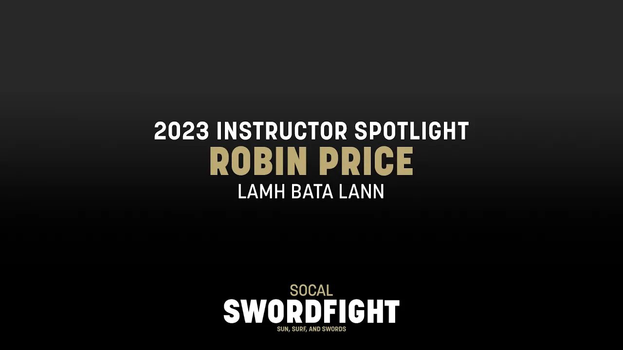 Robin Price Introduce his classes at SoCal Swordfight 2023