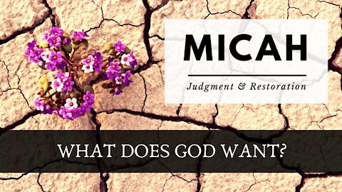 Micah; What does God want?