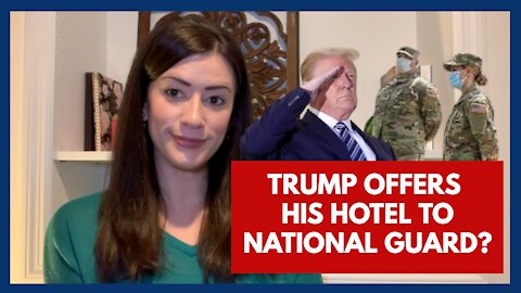 Trump offers National Guard his D.C. Hotel after they were sent to a parking garage!!