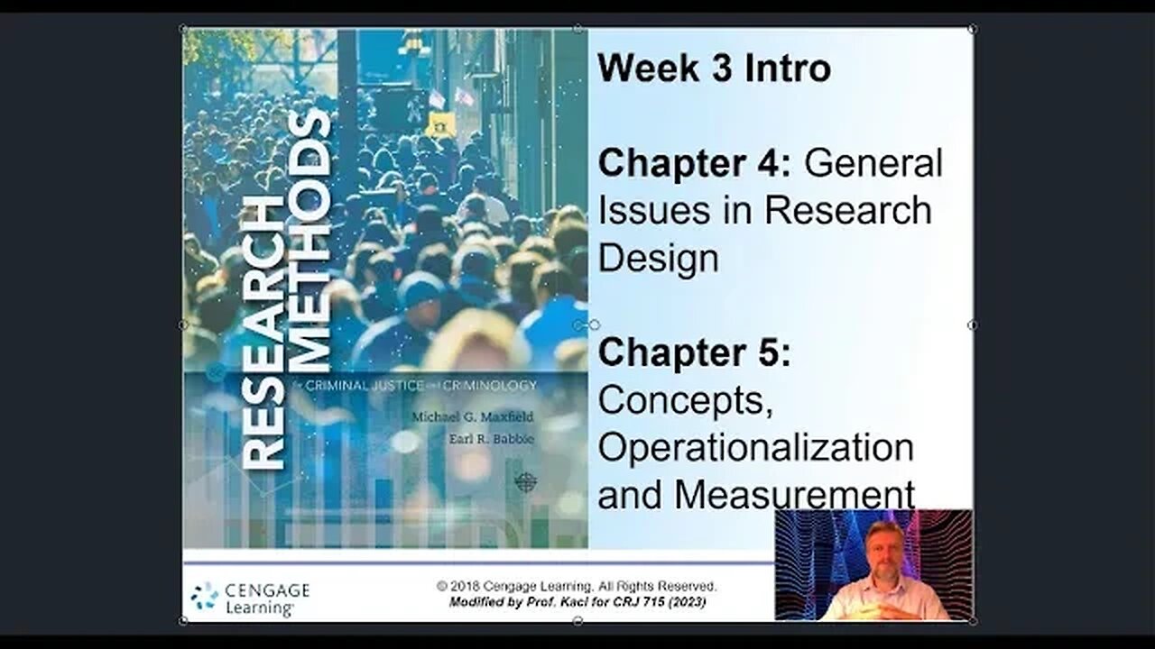 Research Methods- Week 3 Video Introduction