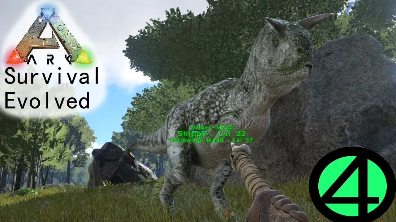 ARK: Survival Evolved - Carnotaurus Tamed [let's play part 4 gameplay]