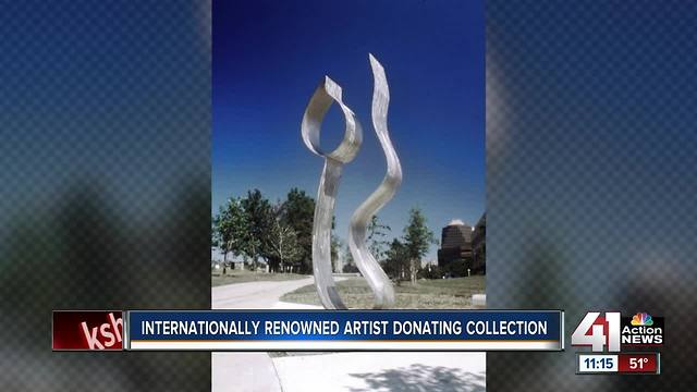 Internationally renowned artist donating collection