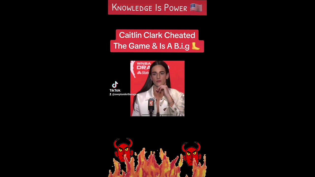 Caitlin Clark Cheated The Game & Is A Bigfoot