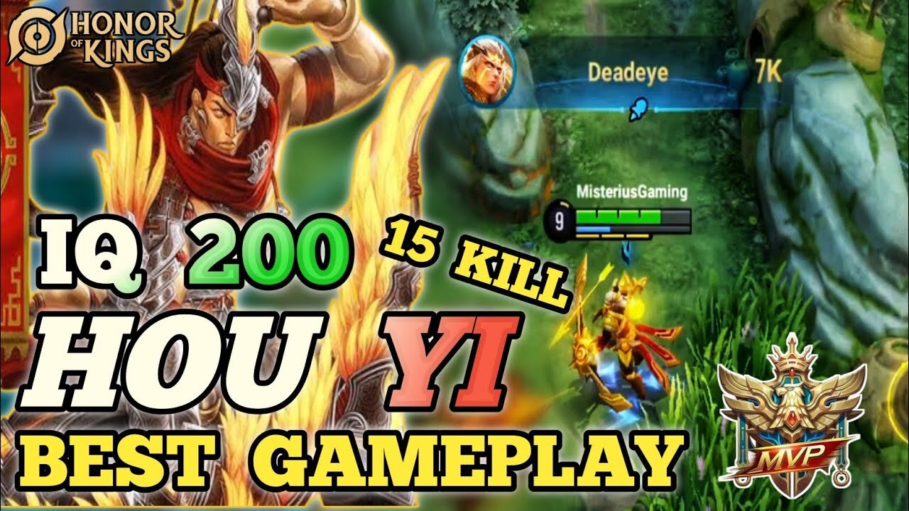 Honor of Kings (HOK) Hou Yi Best Gameplay Pro Player IQ 200 ~ 15 kill - Honor of Kings