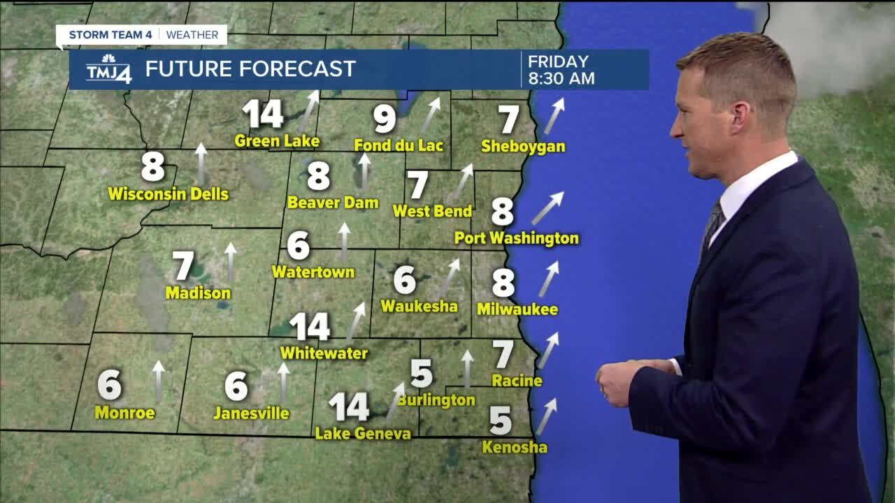 Lots of sunshine Friday with highs in the lower 40s