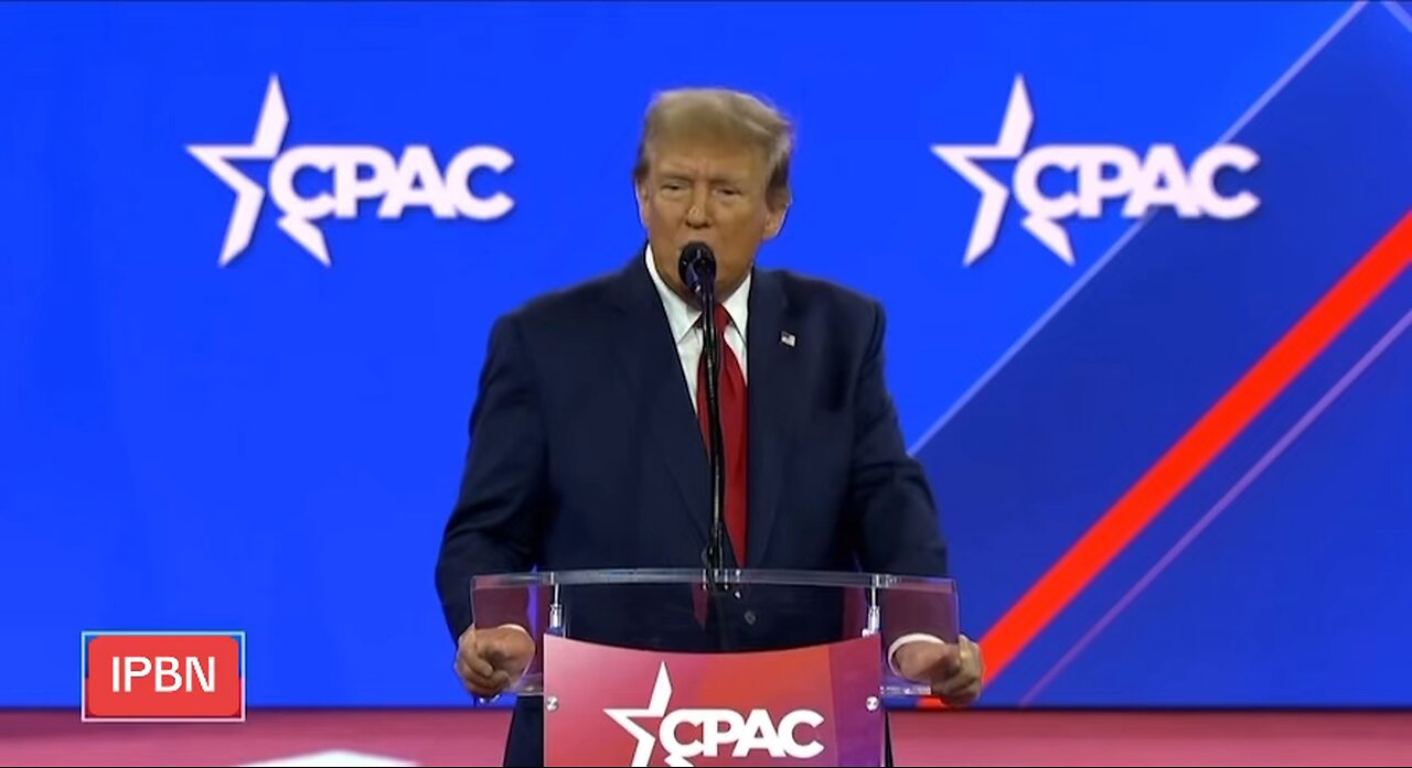 TRUMP SAYS CROOKED JOE BIDEN YOU’RE FIRED AT CPAC 2/24/24