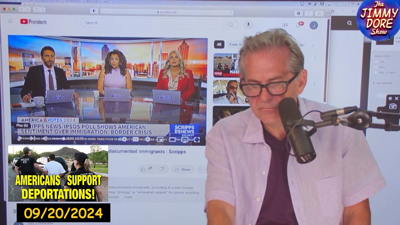 x143a: Jimmy Dore Show - Poll: MAJORITY Of Americans Now Support Mass Deportations!