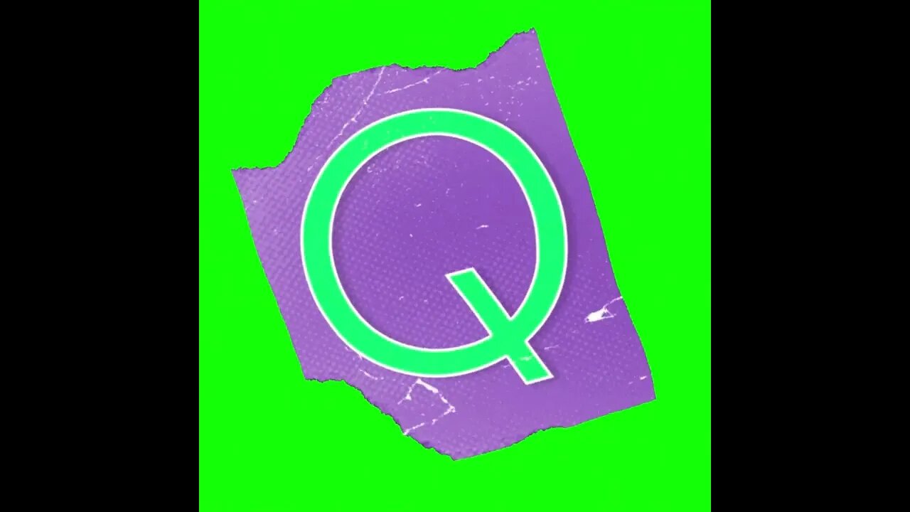 letra Q - tela verde @ScanPlay 
