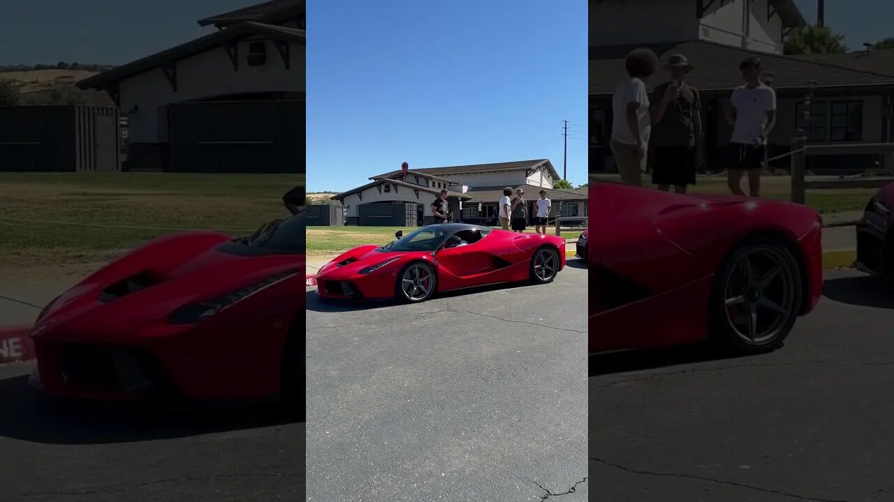 La Ferrari start up and take off… see ya! #ferrari #laferrari #carsandcoffee #vagabondbuilds