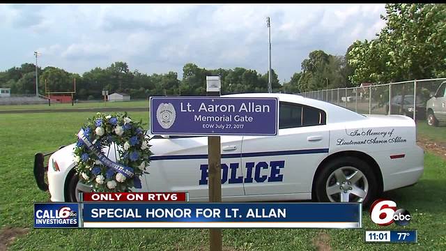 Indiana State Fair gate dedicated to fallen Southport Lt. Aaron Allan