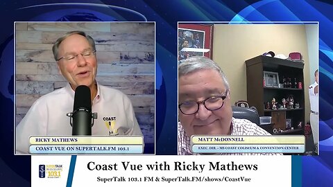 Matt McDonnell, Executive Director for the MS Coast Coliseum, joins the conversation on Coast Vue.