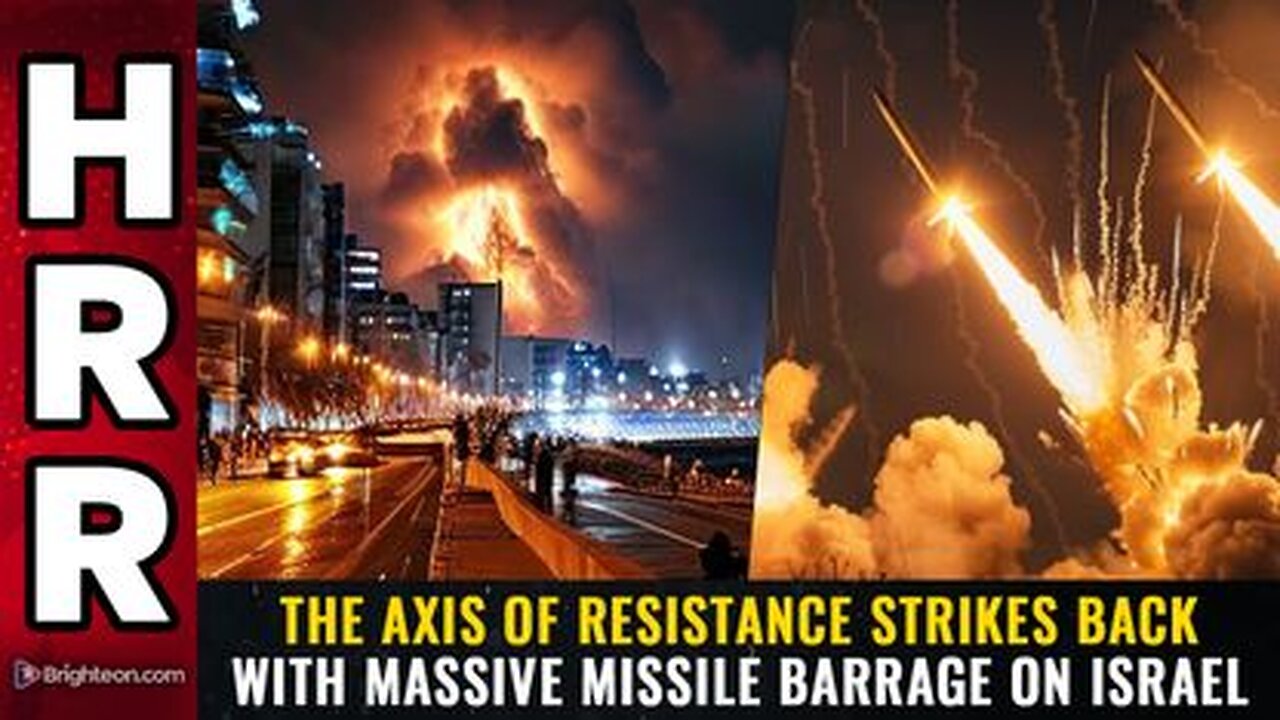 The Axis of Resistance STRIKES BACK with massive missile barrage on Israel