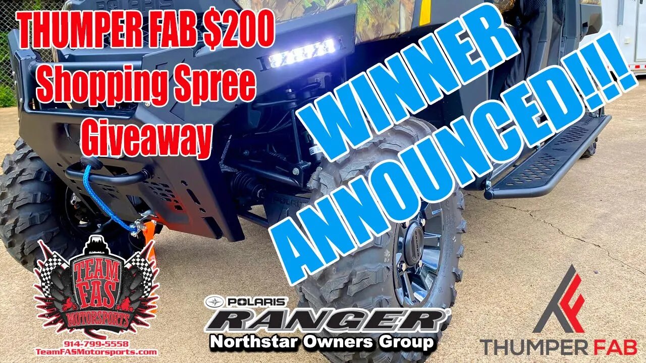 ThumperFab $200 Shopping Spree Giveaway Winner Announced!!!