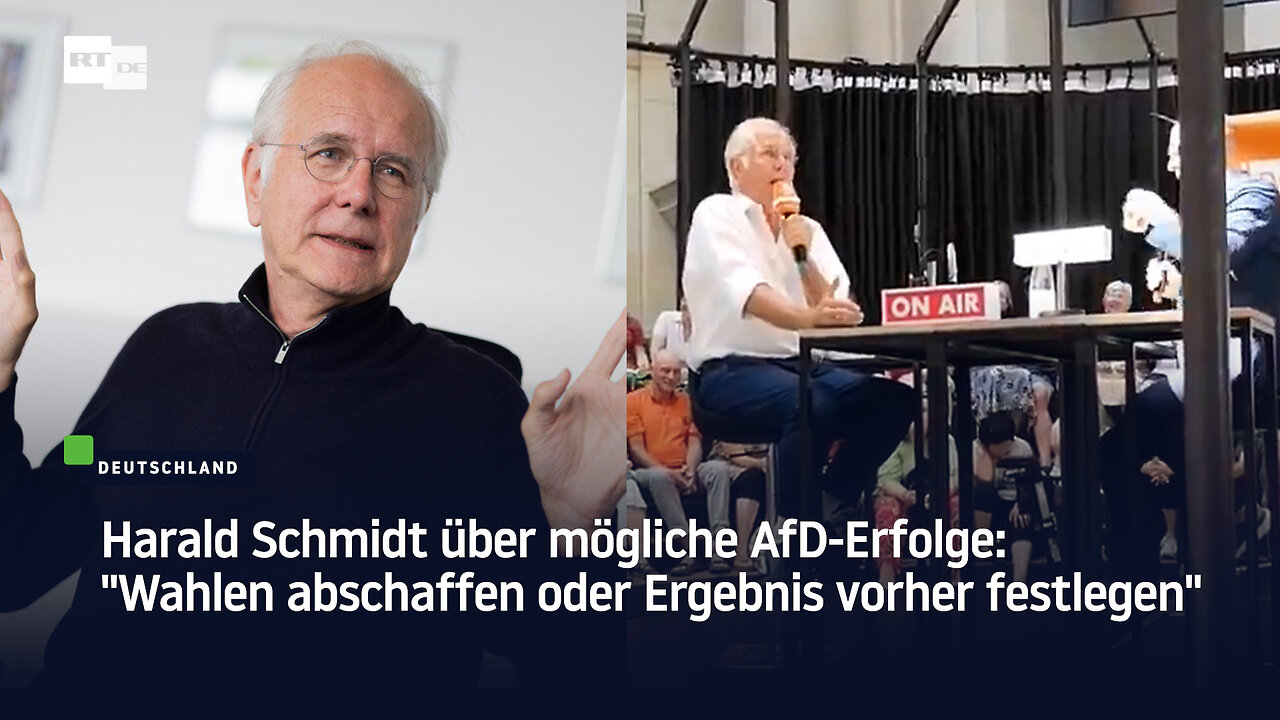 "Was ich alles ins Ohr bekomme" – Moderator muss Thema bei Gespräch mit Harald Schmidt wechseln