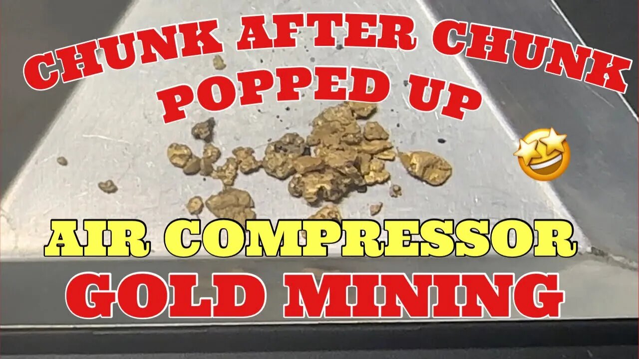 🤩 AMAZING DAY OF GOLD MINING ON THE DIVE COMPRESSOR 💥💥💥 CHECK OUT THESE CHUNKS.