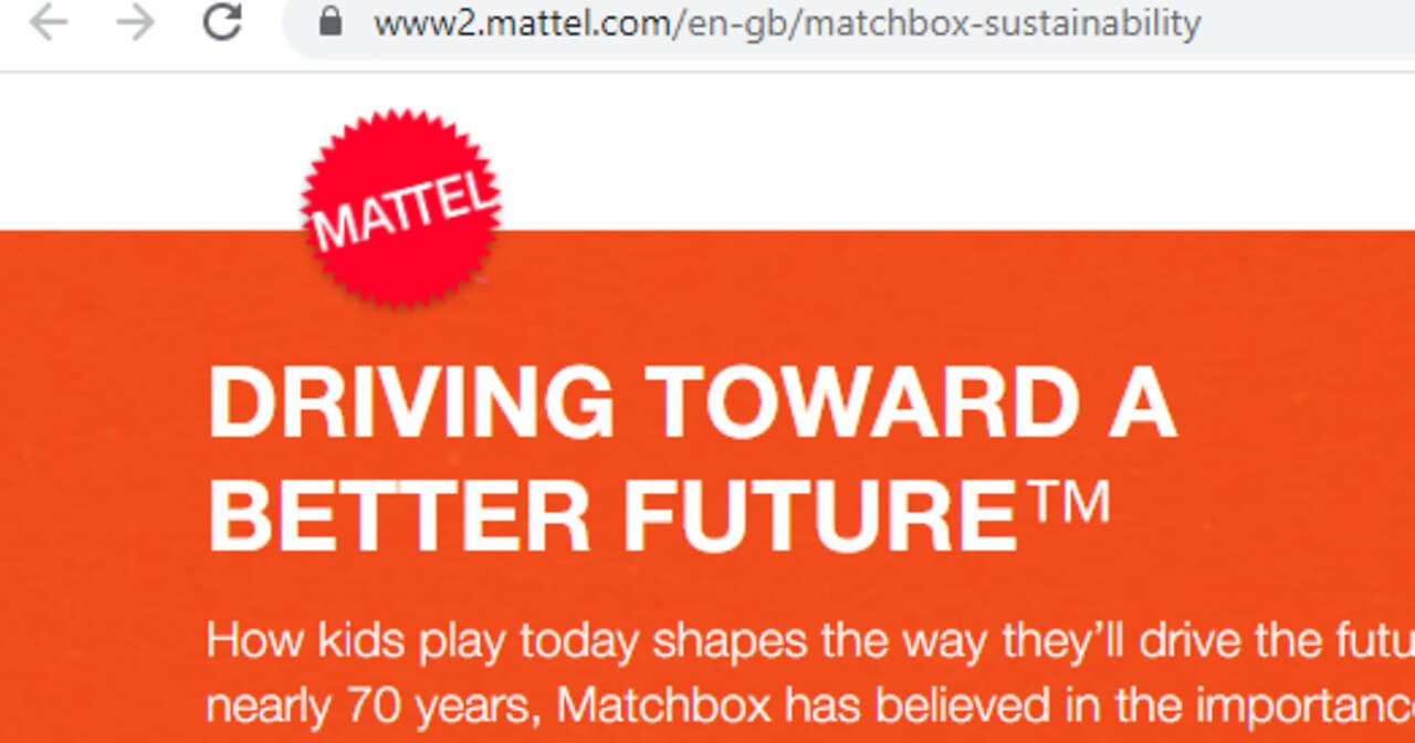 MATTEL SUSTAINABILITY WORK IS BETTER THAN I'VE SEEN IN OTHER COMPANIES-BUT COULD BE IMPROVED