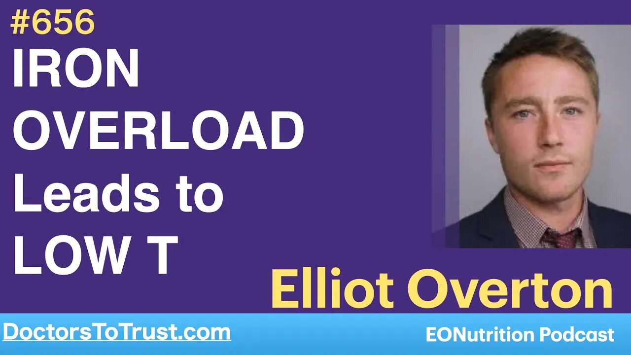 ELLIOT OVERTON 1 | IRON OVERLOAD in liver Leads to high SHBG and LOW Testosterone