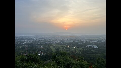 Beautiful Mandalay Sunset in Burma