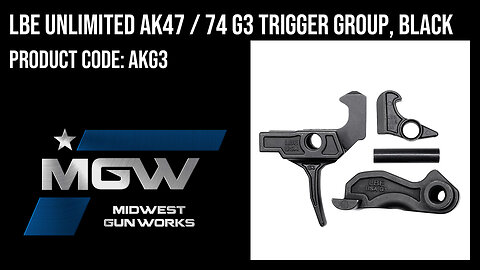 LBE Unlimited AK47 / 74 G3 Trigger Group, Black - AKG3