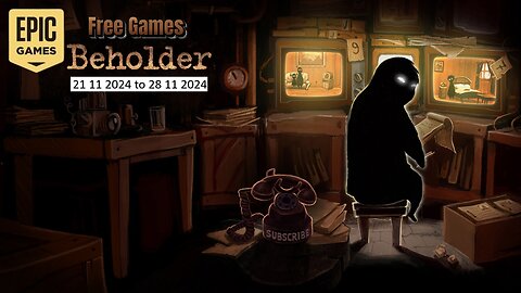 Free Game ! Beholder ! Epic Games! 21 11 2024 to 28 11 2024