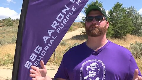 The inaugural SSG Aaron Butler Memorial Purple Heart Run to remember fallen heroes