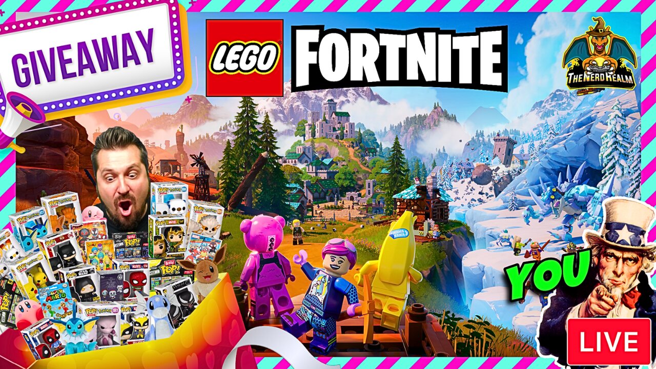 December GIVEAWAYS Now! LEGO Fortnite! Building a World with YOU!