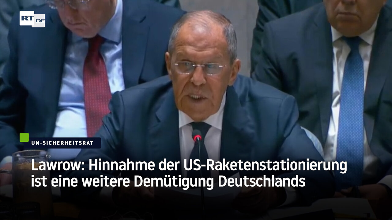 Lawrow: Hinnahme der US-Raketenstationierung ist eine weitere Demütigung Deutschlands