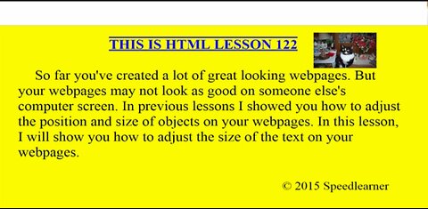 HTML Lesson 122