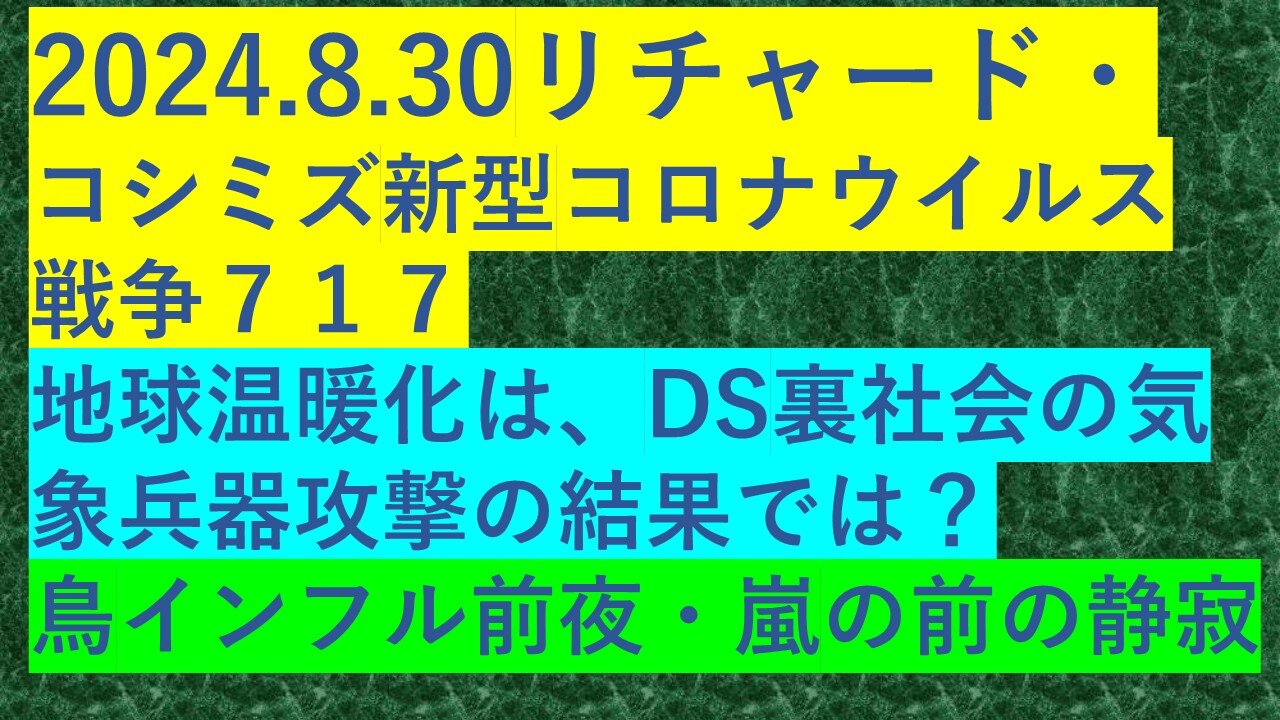 2024.8.30リチャード・ コシミズ新型コロナウイルス 戦争７１７