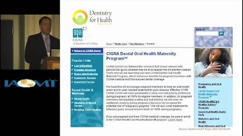 Dr. Winnick discusses innovative treatment for gum disease at IAOMT 2010 Galloway