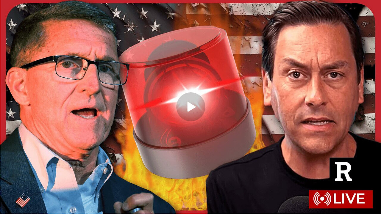 NATIONAL EMERGENCY! General Mike Flynn Joins Redacted For Special Warning Broadcast | Redacted News