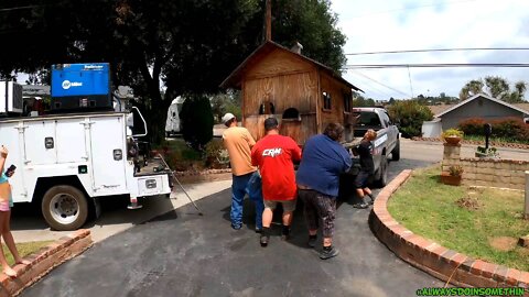 Loading and uploading our new house