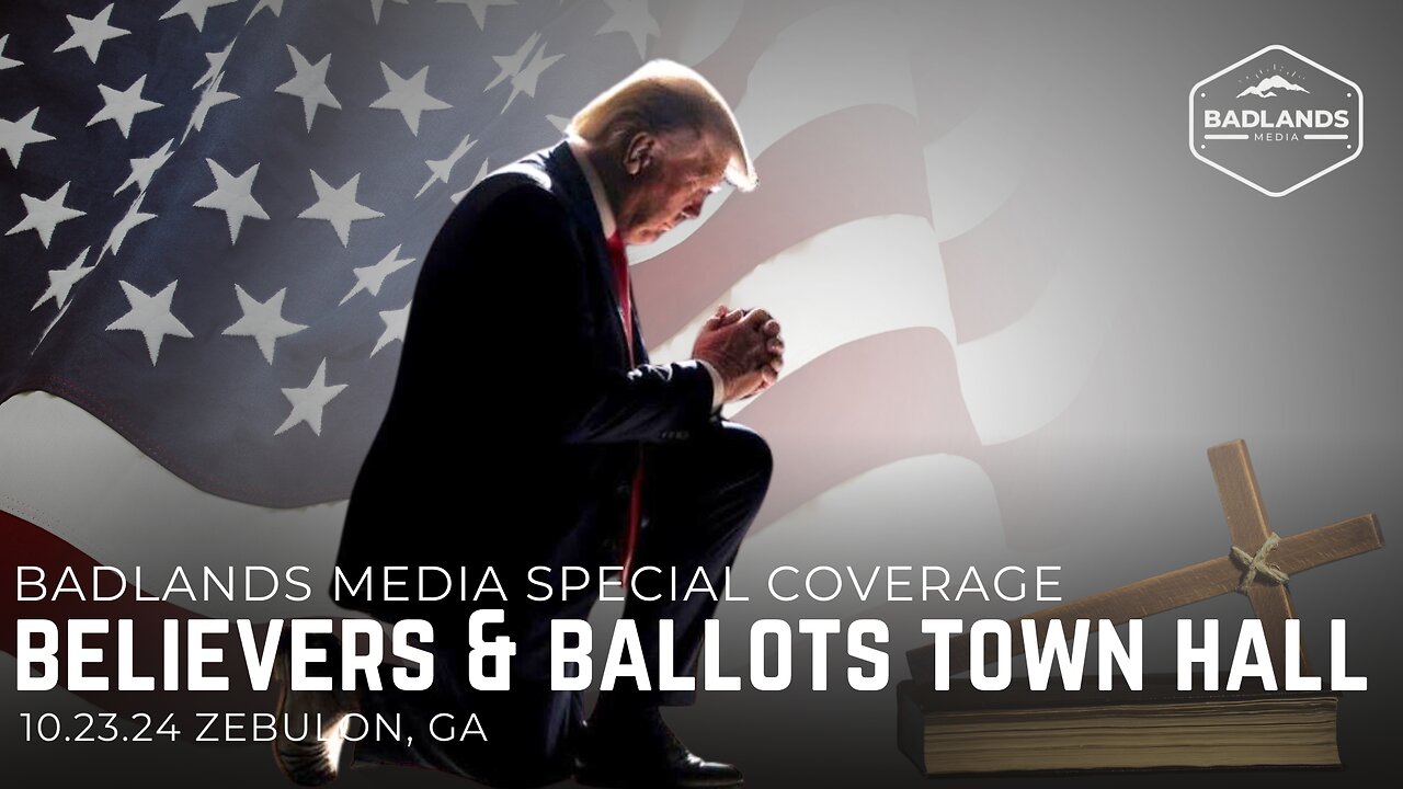 Badlands Media Special Coverage - Trump Town Hall - 3pm ET