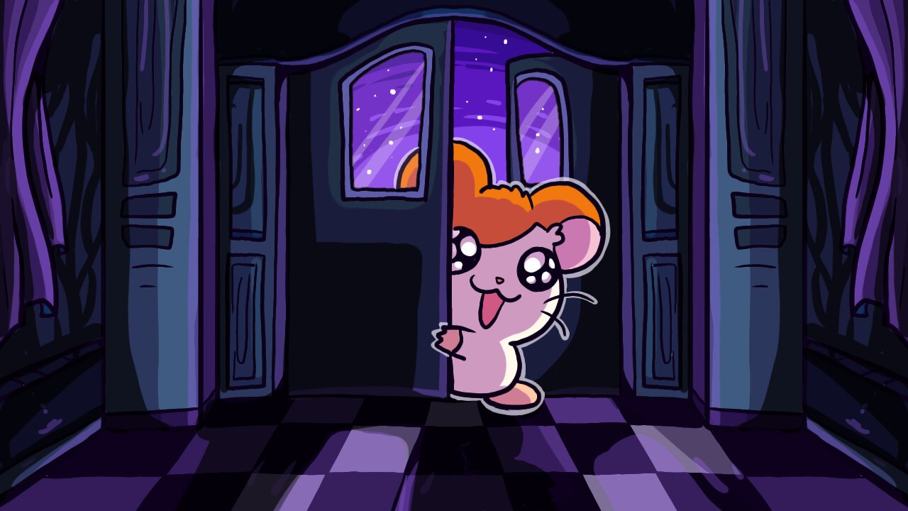 Exploring the Haunted Mansion in Hamtaro's Horror Level