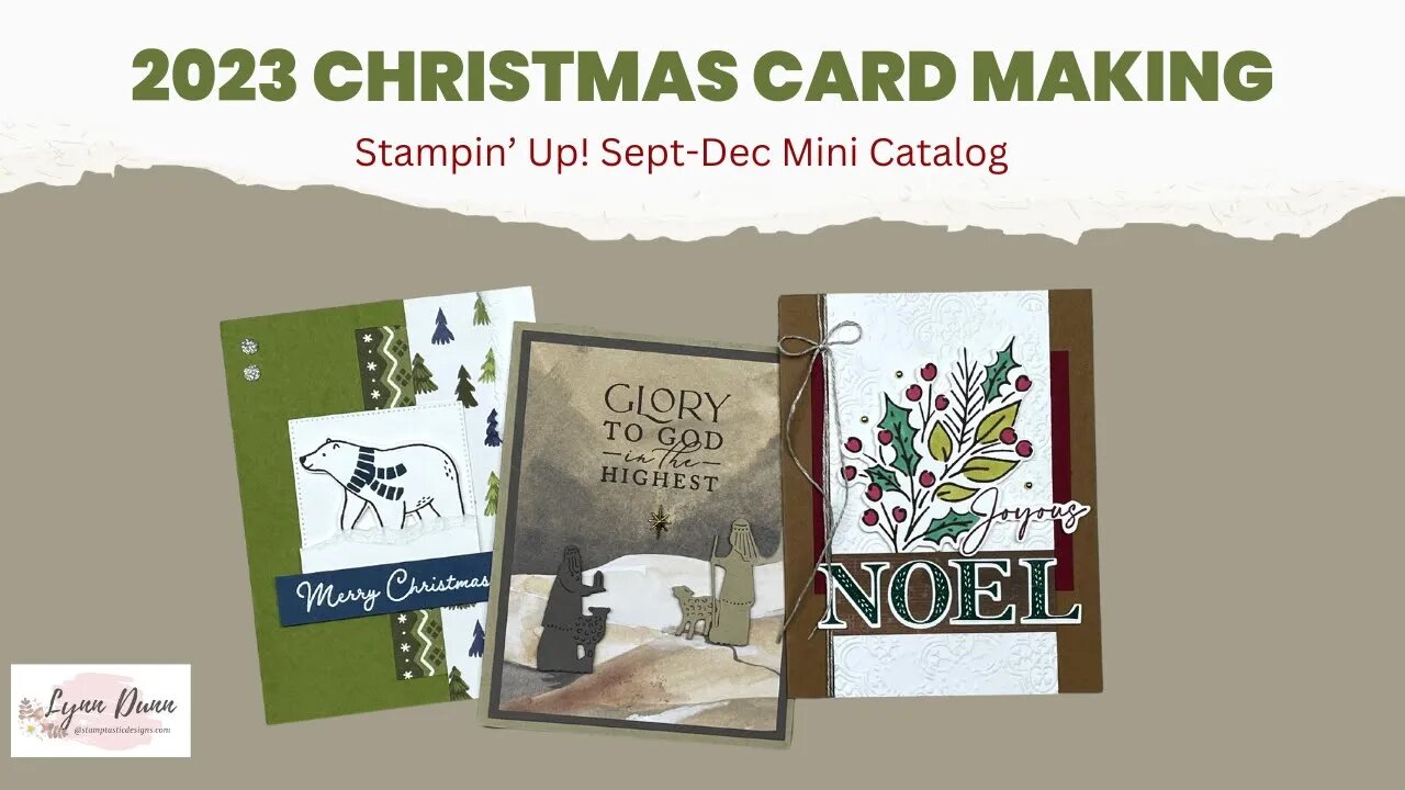 Stampin Up 2023 Sneak Peek | Christmas Card Making with 3 NEW Product Suites!