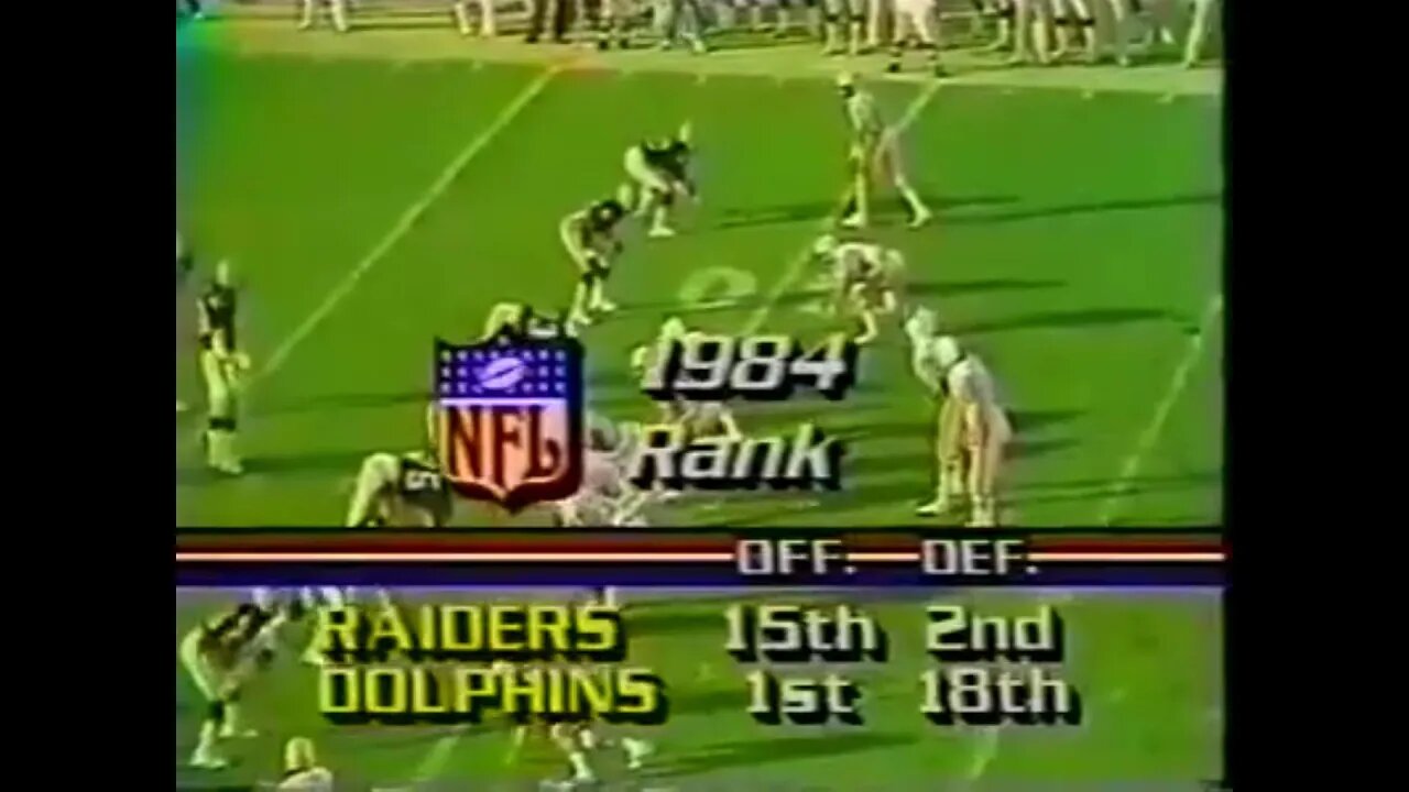 1984-12-02 Los Angeles Raiders vs Miami Dolphins