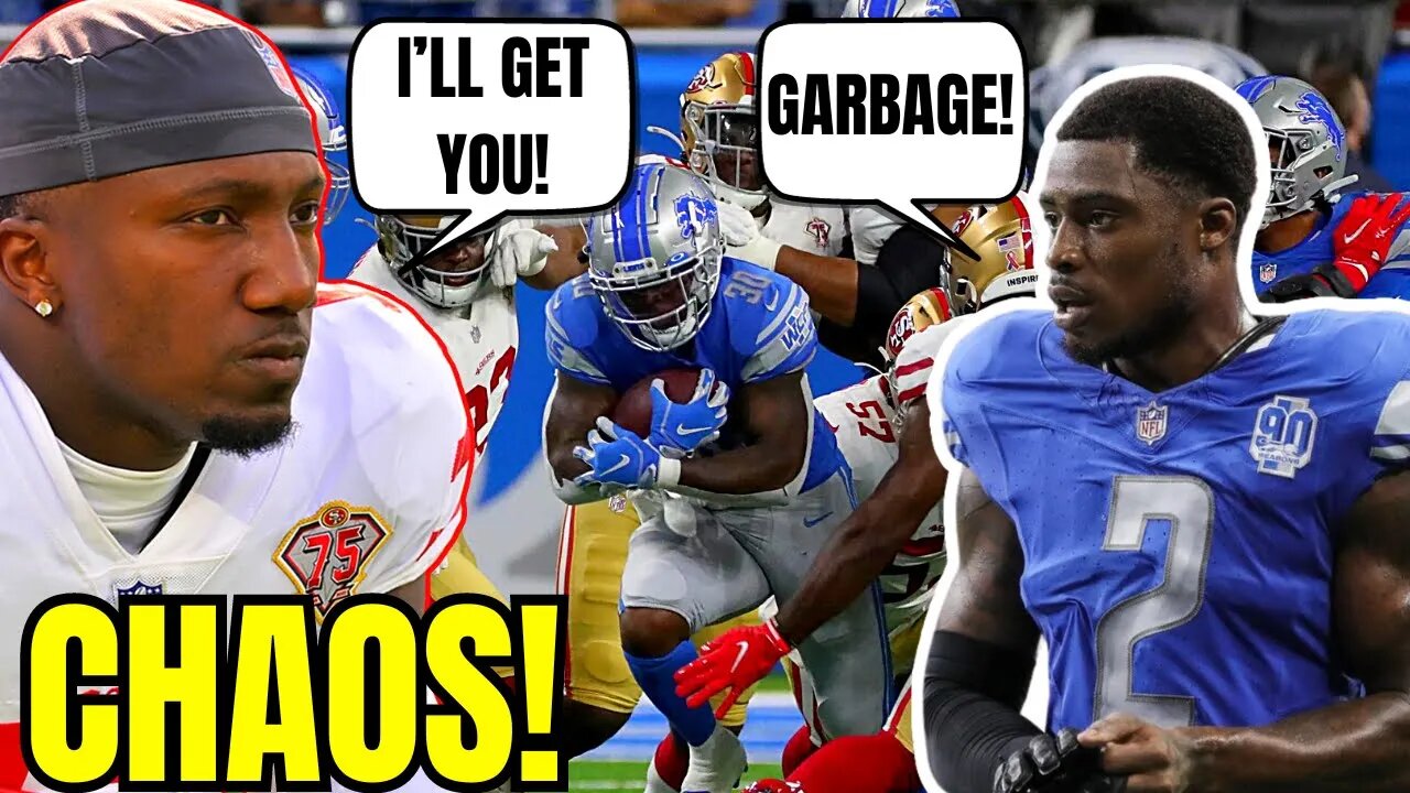 49ERS LIONS CHAOS! Deebo Samuel and CJ Gardner Johnson GO NUTS! DESTROY EACH OTHER! NFL INSANITY!